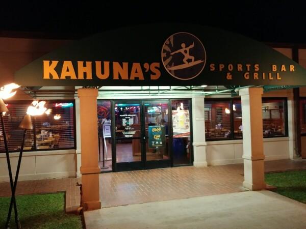 Best Sports Bars in Kaneohe Bay - Kahunas Sports Bar & Grill- Usmc
