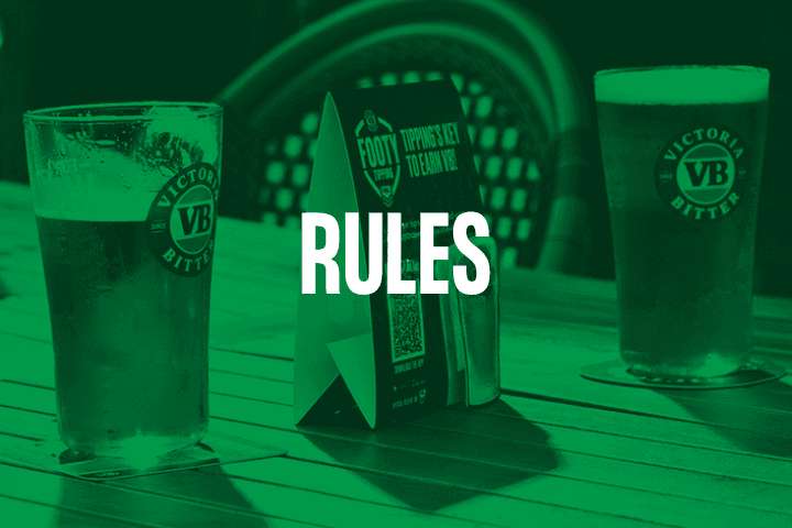 Rules for VB NRL Footy Tipping